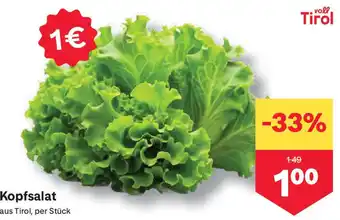 MPreis Kopfsalat Angebot