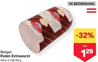 MPreis Berger Puten Extrawurst Angebot