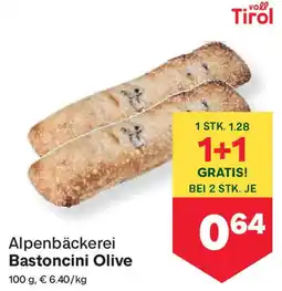MPreis Alpenbäckerei Bastoncini Olive Angebot