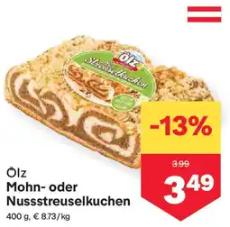 MPreis Mohn- oder Nussstreuselkuchen Angebot