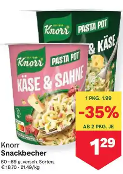 MPreis Snackbecher Angebot
