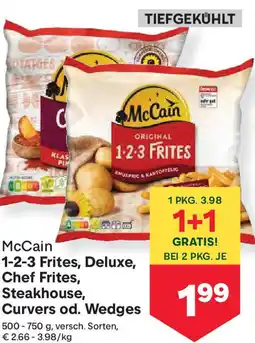 MPreis 1-2-3 Frites, Deluxe, Chef Frites Steakhouse Curvers od. Wedges Angebot