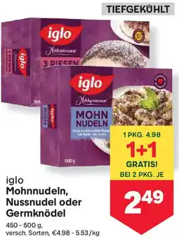 MPreis Mohnnudeln Nussnudel oder Germknödel Angebot
