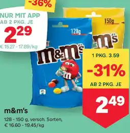 MPreis m&m's Angebot