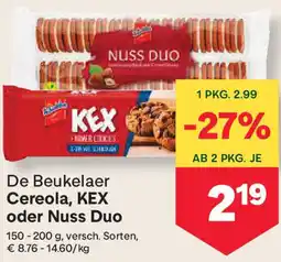 MPreis Cereola, kex oder nuss duo Angebot