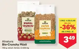 MPreis Bio-Crunchy Müsli Angebot