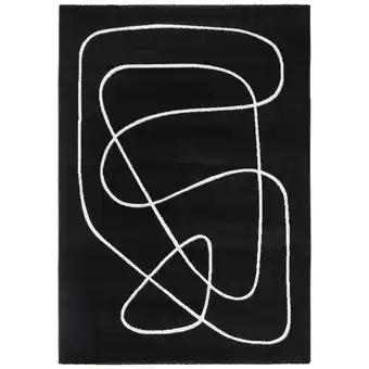 Möbelix Webteppich Artist Schwarz/Weiß 200x290 cm Angebot