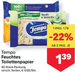 MPreis Feuchtes Toilettenpapier Angebot