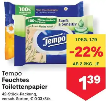 MPreis Feuchtes Toilettenpapier Angebot