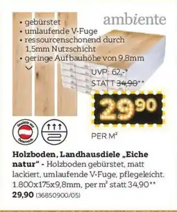 XXXLutz Holzboden, Landhausdiele „Eiche natur“ Angebot