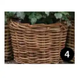Dehner Pflanztopf aus Rattan versch. Größen Dehner Angebot