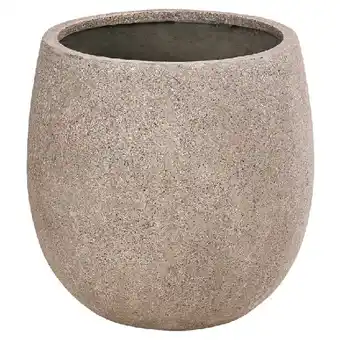 Dehner Polystone-Topf Balloon grau Ø30/H30 Dehner Angebot