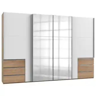 Möbelix Schwebetürenschrank B: 350 Cm Level 36a Weiß/eiche Dekor Angebot