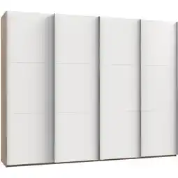 Möbelix Schwebetürenschrank 300cm Level, Weiß/eiche Dekor Angebot