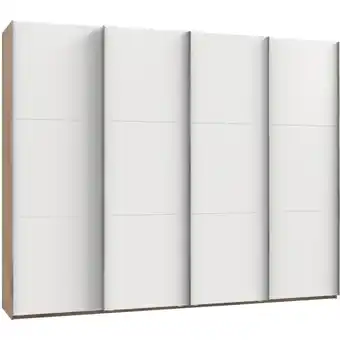 Möbelix Schwebetürenschrank 300cm Level, Weiß/eiche Dekor Angebot