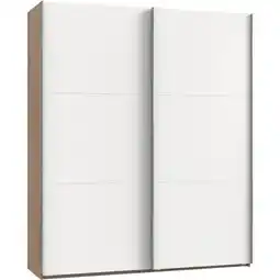 Möbelix Schwebetürenschrank 200cm Level, Weiß/eiche Dekor Angebot