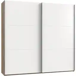 Möbelix Schwebetürenschrank 250cm Level, Weiß/eiche Dekor Angebot