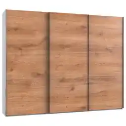 Möbelix Schwebetürenschrank 300cm Level, Weiß/eiche Dekor Angebot