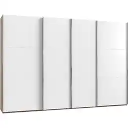 Möbelix Schwebetürenschrank 350cm Level, Weiß/eiche Dekor Angebot
