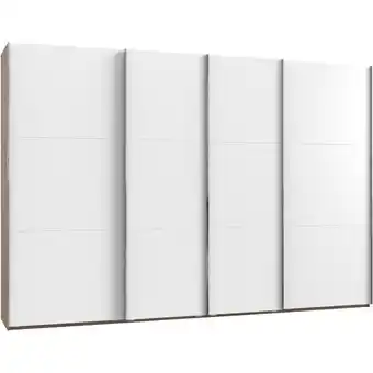 Möbelix Schwebetürenschrank 350cm Level, Weiß/eiche Dekor Angebot