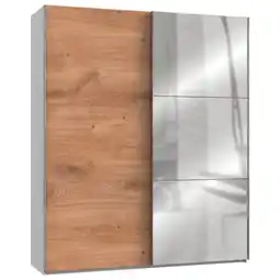Möbelix Schwebetürenschrank B: 200 Cm Level 36a Weiß/eiche Dekor Angebot