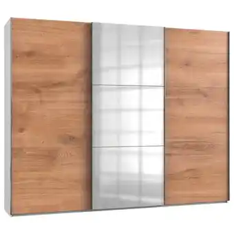 Möbelix Schwebetürenschrank 300cm Level, Weiß/eiche Dekor Angebot