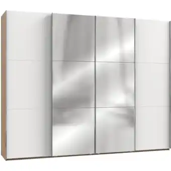 Möbelix Schwebetürenschrank 300cm Level, Weiß/eiche Dekor Angebot