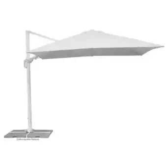 Möbelix Ampelschirm Rhodos Twist Bianco BxHxT: 358x263x300cm Weiß Angebot