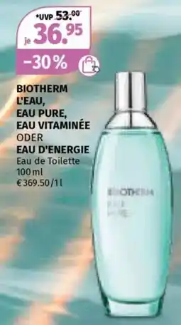 Müller Biotherm l'eau, eau pure, eau vitaminée Angebot