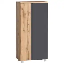 Möbelix Midischrank Varese B: 65 Cm Grau/eiche Wotan Angebot