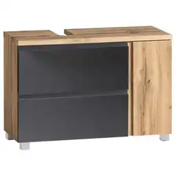 Möbelix Waschbeckenunterschrank Varese B: 85 Cm Grau/eiche Wotan Angebot