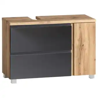 Möbelix Waschbeckenunterschrank Varese B: 85 Cm Grau/eiche Wotan Angebot