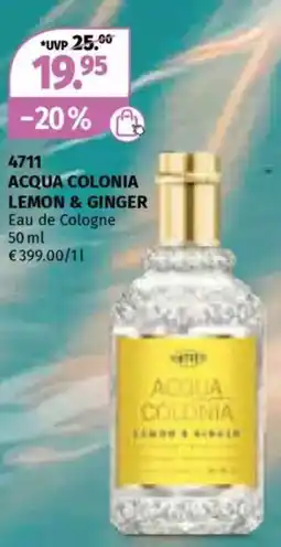 Müller Acqua colonia lemon & ginger Angebot