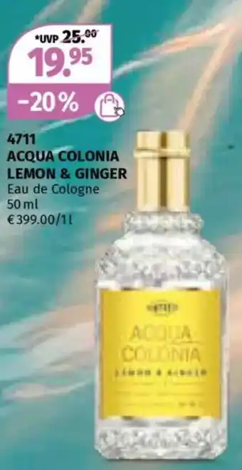 Müller Acqua colonia lemon & ginger Angebot