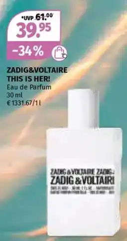 Müller Zadig&voltaire this is her! eau de parfum Angebot