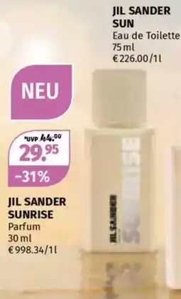 Müller Jil sander sunrise parfum Angebot