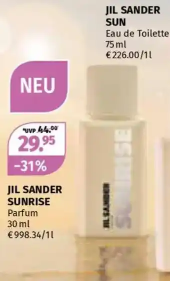 Müller Jil sander sunrise parfum Angebot