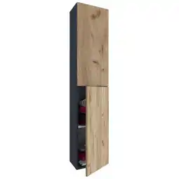 Möbelix Hochschrank Bad Lendas Bxh 32,6x150 Cm Eichefarben Angebot