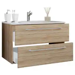 Möbelix Waschbecken Mit Unterschrank Badinos B: 61 Cm Eiche Dekor Angebot