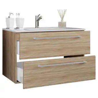 Möbelix Waschbecken Mit Unterschrank Badinos B: 61 Cm Eiche Dekor Angebot