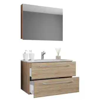 Möbelix Badezimmer Badinos 3-teilig Sonoma Eiche B: 80 Cm Angebot