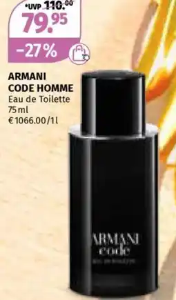 Müller Code homme eau de toilette Angebot