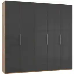 Möbelix Drehtürenschrank 250cm Level, Grau/eiche Dekor Angebot