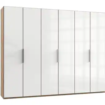 Möbelix Drehtürenschrank 300cm Level, Weiß/eiche Dekor Angebot