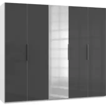 Möbelix Drehtürenschrank 250cm Level, Grau/weiß Angebot
