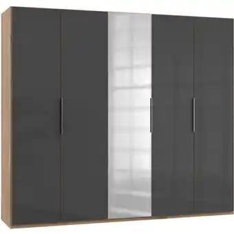 Möbelix Drehtürenschrank 250cm Level, Grau/eiche Dekor Angebot