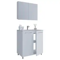 Möbelix Badezimmer Gilos 3-Teilig Weiß B: 80 cm Angebot