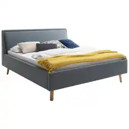 Möbelix Polsterbett Frieda 140x200cm Blau, Inkl. Bettkasten Angebot