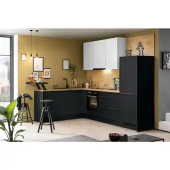 Möbelix Einbauküche Eckküche Möbelix Ip1200 Ohne Geräte 292x192 Cm Schwarz/space Grey Angebot