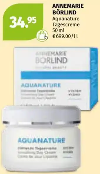 Müller Aquanature Tagescreme Angebot